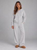 Women’s Oversized Zip Up Hoodie Tracksuit Set