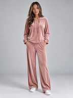 Women’s Velvet Hooded Co-Ord Set