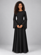 Women’s Long Sleeve Ruffle Maxi Dress