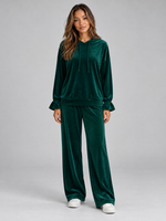 Women’s Velvet Hooded Co-Ord Set
