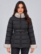 Women’s Faux Fur Trim Puffer Jacket
