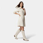 Women’s Suede Cowboy Boots – Block Heel Western Style