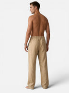 Men’s Linen Look Trousers – Relaxed Summer Fit