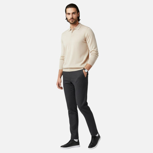 Men’s Business-Casual Sneakers – Suede Look Low-Profile Trainers