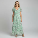 Women’s Floral Maxi Dress – Soft Chiffon Feel