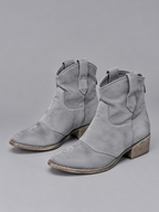 Women’s Suede Look Cowboy Ankle Boots