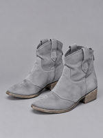Women’s Suede Look Cowboy Ankle Boots