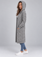 Women’s Long Cable Knit Cardigan