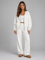 Women’s Oversized Zip Up Hoodie Tracksuit Set