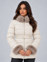 Women’s Faux Fur Trim Puffer Jacket