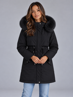 Women’s Faux Fur Hooded Padded Coat