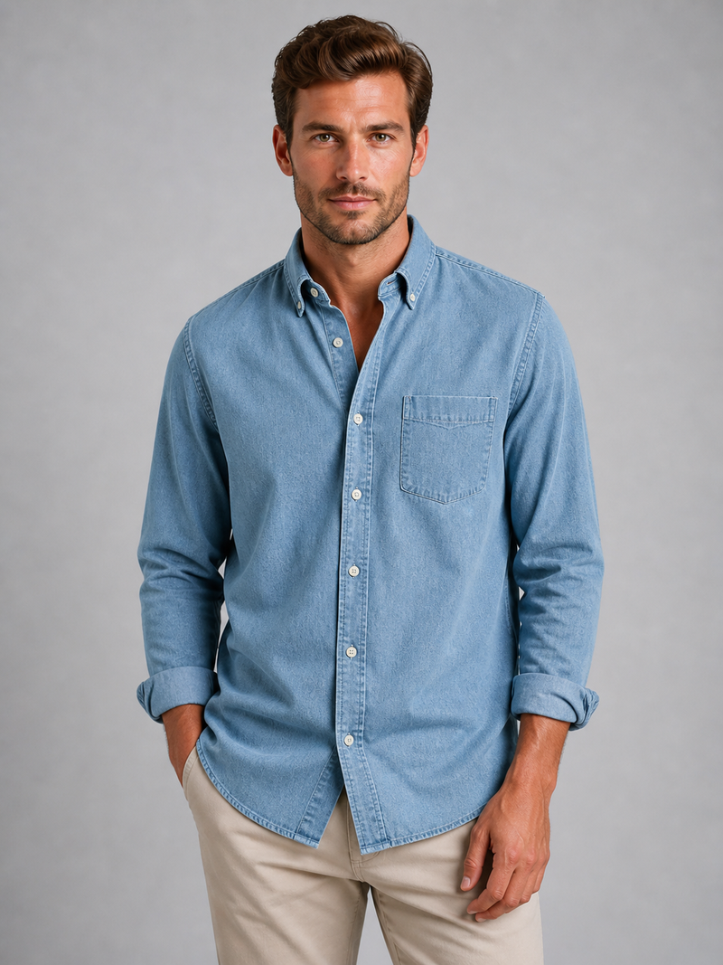 Men’s Casual Button-Down Shirt – Relaxed Everyday Fit