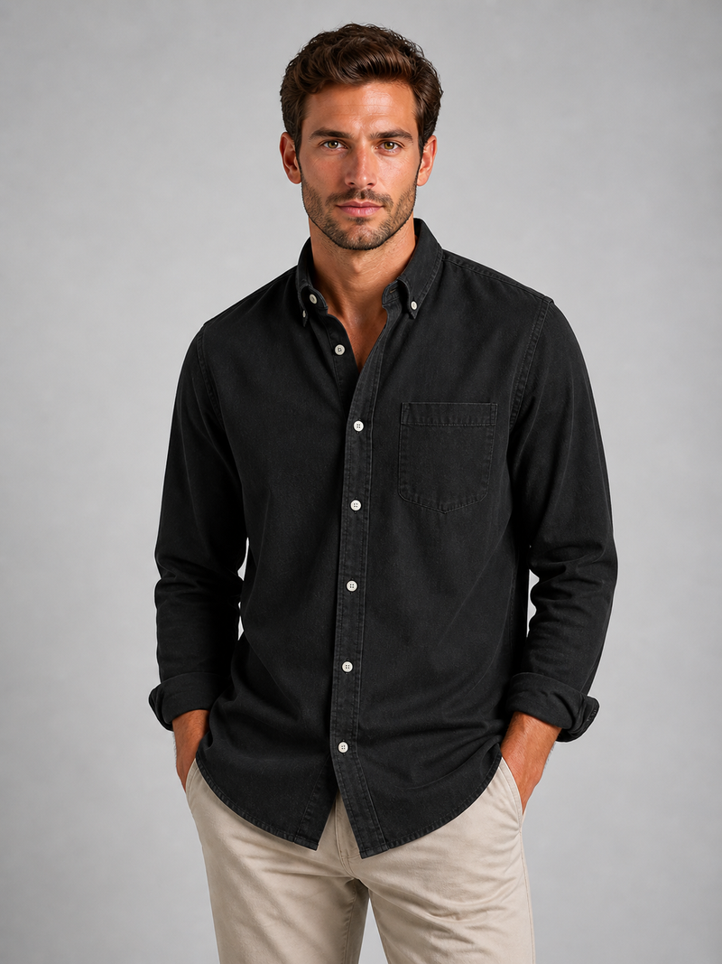 Men’s Casual Button-Down Shirt – Relaxed Everyday Fit