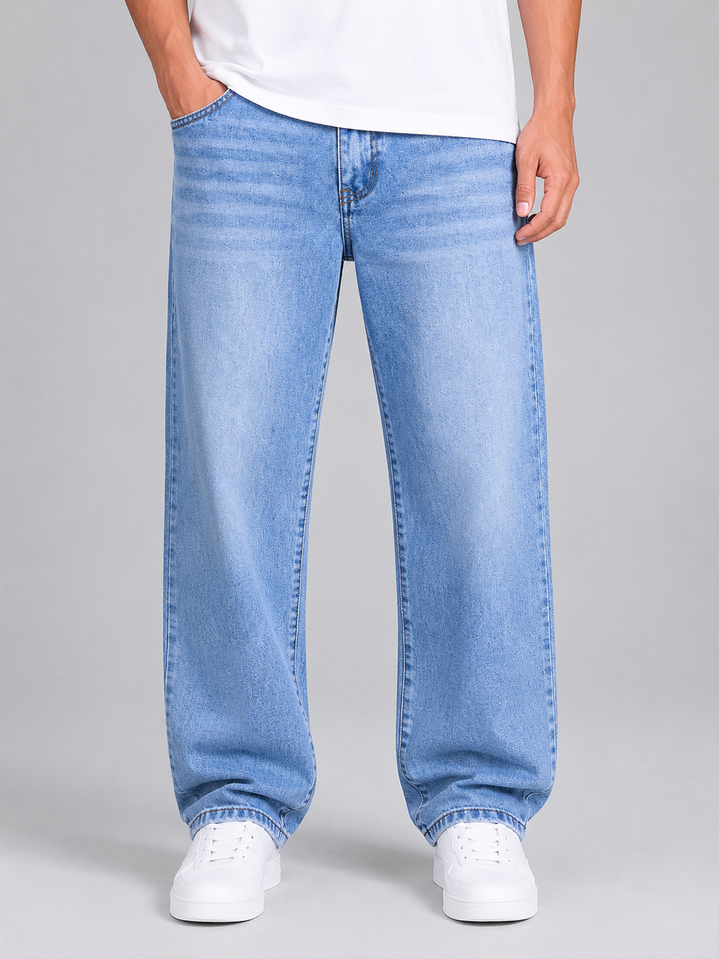 Men’s Casual Straight Leg Jeans – Relaxed Fit Everyday Denim