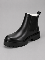 Men’s Chunky Chelsea Boots – Slip-On Thick Sole Smart Casual Shoes