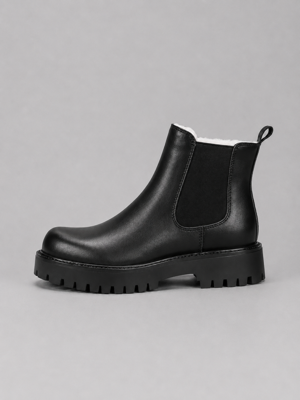 Men’s Chunky Chelsea Boots – Slip-On Thick Sole Smart Casual Shoes