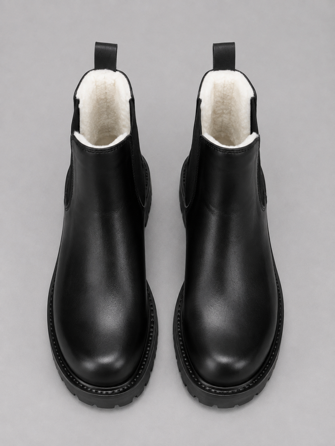 Men’s Chunky Chelsea Boots – Slip-On Thick Sole Smart Casual Shoes