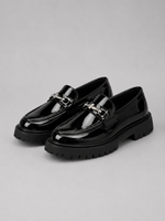 Men’s Chunky Sole Loafers – British Style Slip-On Shoes