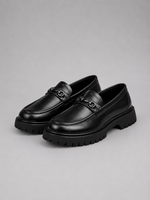 Men’s Chunky Sole Loafers – British Style Slip-On Shoes