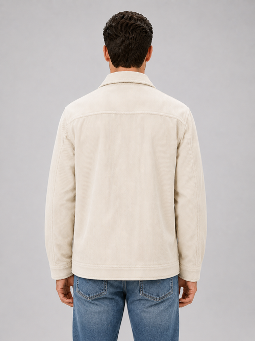 Men's Corduroy Overshirt – Cotton Button Up Shirt Jacket