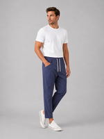 Men’s Drawstring Cropped Trousers – Relaxed Fit Summer Style