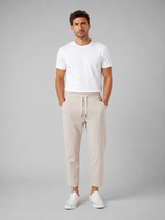 Men’s Drawstring Cropped Trousers – Relaxed Fit Summer Style