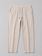 Men’s Drawstring Cropped Trousers – Relaxed Fit Summer Style