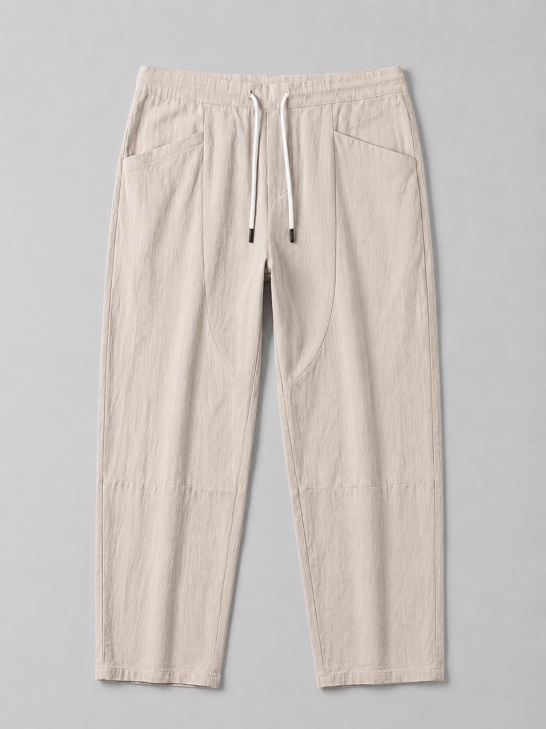 Men’s Drawstring Cropped Trousers – Relaxed Fit Summer Style