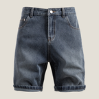Men’s Denim Shorts – Relaxed Fit Rolled Hem Summer Style