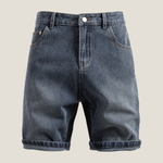 Men’s Denim Shorts – Relaxed Fit Rolled Hem Summer Style