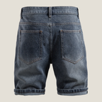 Men’s Denim Shorts – Relaxed Fit Rolled Hem Summer Style