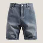 Men’s Denim Shorts – Relaxed Fit Rolled Hem Summer Style