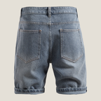 Men’s Denim Shorts – Relaxed Fit Rolled Hem Summer Style