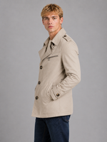Men's Double Breasted Trench Coat – Classic Belted Overcoat
