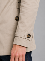 Men's Double Breasted Trench Coat – Classic Belted Overcoat