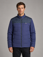 Men’s Fleece Lined Padded Jacket – Warm High Collar Winter Coat