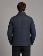 Men’s Fleece Lined Padded Jacket – Warm High Collar Winter Coat
