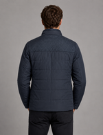 Men’s Fleece Lined Padded Jacket – Warm High Collar Winter Coat