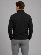 Men’s Half-Zip Sweatshirt – High Neck Smart Casual Pullover