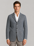 Men’s Herringbone Blazer – Smart Casual Tailored Jacket