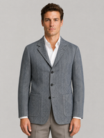 Men’s Herringbone Blazer – Smart Casual Tailored Jacket
