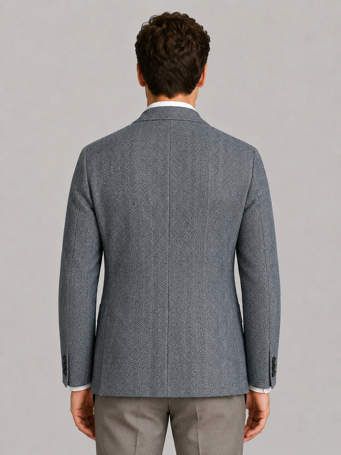 Men’s Herringbone Blazer – Smart Casual Tailored Jacket