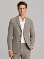 Men’s Herringbone Blazer – Smart Casual Tailored Jacket