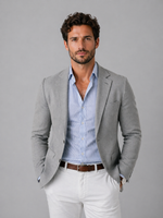 Men’s Knit Blazer – Tailored Smart Casual Elegance