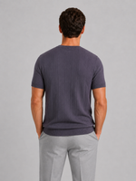 Men’s Knitted T-Shirt – Short Sleeve Crew Neck Shirt