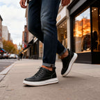 Men’s Leather Trainers – Cushioned Everyday Comfort
