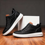Men’s Leather Trainers – Cushioned Everyday Comfort