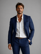 Men’s Lightweight Linen Style Blazer – Tailored Summer Elegance