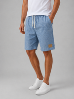 Men’s Linen Look Comfort Shorts – Lightweight Elastic Waist Summer Style