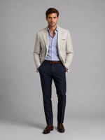 Men’s Linen Look Tailored Blazer – Smart Casual Summer Style